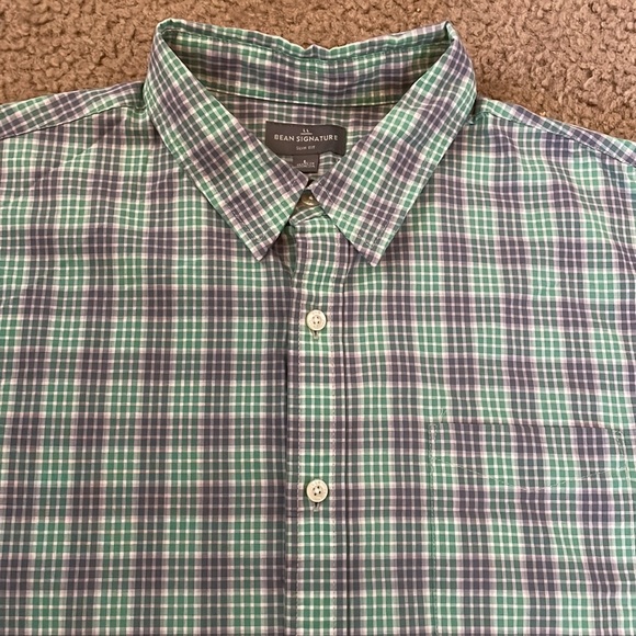 Men’s LL Bean plaid button down shirt - Picture 2 of 4